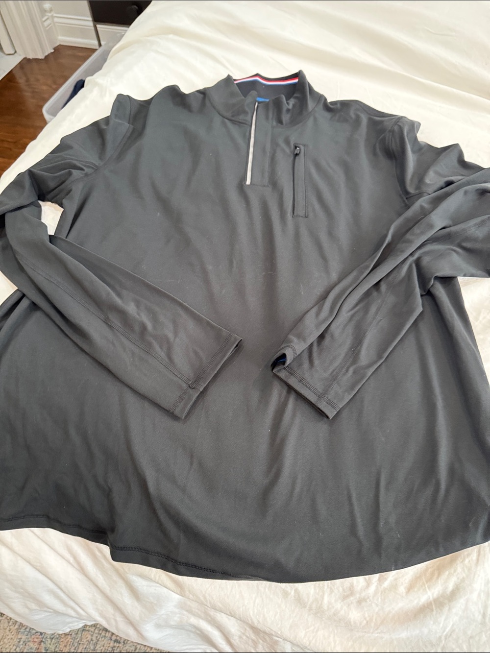 Fourlaps Men's Black Quarter-Zip Performance Jacket
